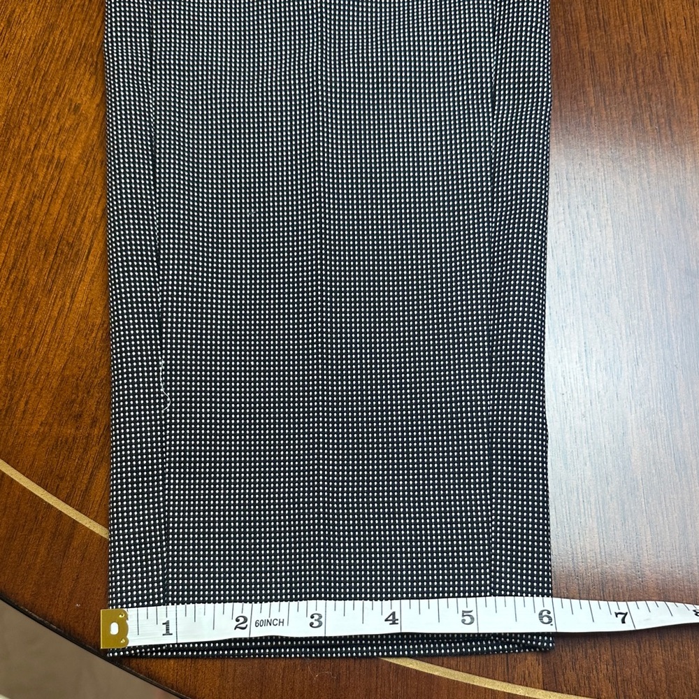 Emporio Armani Charcoal Dress Pants, micro gingham grey size S - Picture 6 of 10